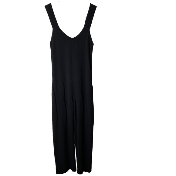 T by Alexander Wang Viscose Crepe Cropped Jumpsuit Romper Black Size XS - Picture 5 of 13